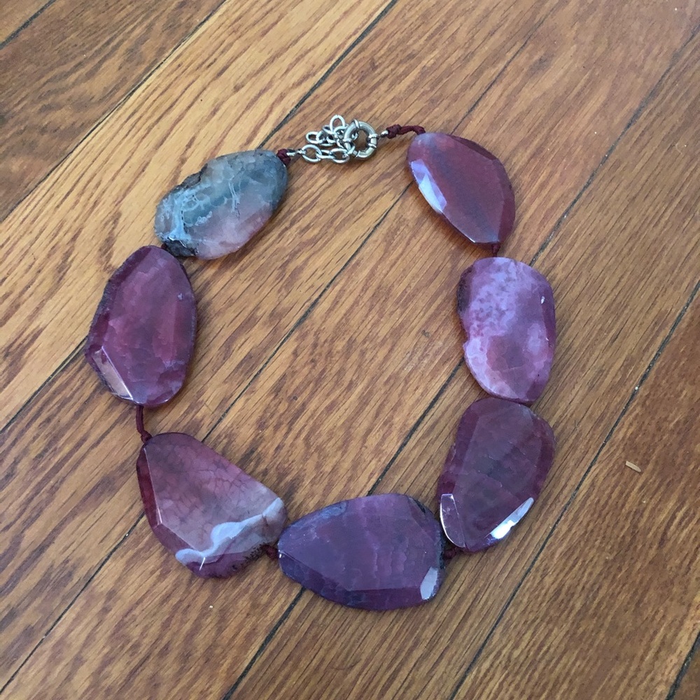 Gorgeous purple stone necklace